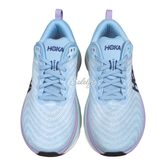 HOKA ONE ONE Gaviota 5 Airy Blue Sunlit Ocean ABSO Womens Stability Sneaker 8B - Picture 2 of 11